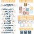 Hadley Designs Boho Calendar For Classroom - Bulletin Board Sets for Teachers, School Calendar for Classroom