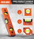 DOWELL 12 Inch Magnetic Spirit Level with Metric Scale, 3 Different Bubbles - 45 /90 /180 HY030660