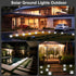 8 Pack Solar Ground Light Outdoor Mini Solar Grounf Lights Waterproof Landscape Lighting Solar Powered Pathway Lights