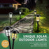 8 Pack(Warm SOLPEX Solar Lights for Outside, Solar Outdoor Pathway Garden Lights Waterproof, Solar Powered Landscape