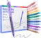 Four Candies 12 Pack 0.5mm Quick Dry Retractable Gel Pen Set, Cute Transparent Pastel Fine Point Aesthetic Pens (Black)