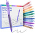 Four Candies 12 Pack 0.5mm Quick Dry Retractable Gel Pen Set, Cute Transparent Pastel Fine Point Aesthetic Pens (Black)