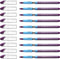 Schneider Slider Basic XB Ballpoint Pen, 1.4 mm Extra Broad, Transparent Barrel, Violet Ink, Box of 10 Pens