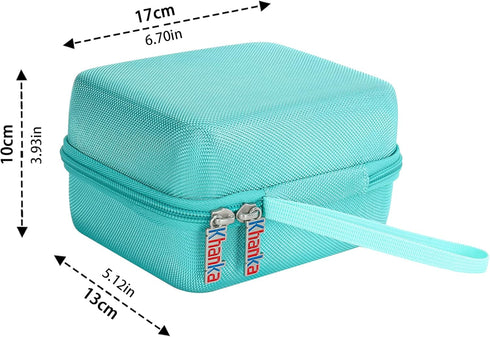 khanka Hard Travel Case for Phomemo M04S Portable Thermal Printer, Bluetooth Label Printer, Case Only (Teal)