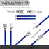 Conext Link QDUF-110R25 25 Pack Uninsulated Spade Quick Disconnect Terminal Electrical Wire Crimp Connector (0.110",