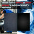 ABS Plastic Sheet 1/4 Inch Thick, 8" x 12" (2-Pack), Black Rigid Moldable Panel for DIY Home Decor