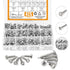 415pcs Premium Self Tapping Screw Assortment Kit, #8 & #10 Stainless Steel Screws, 1/2" to 2" Length
