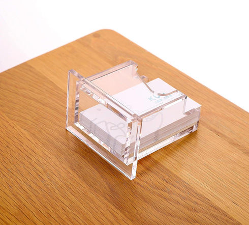 Desk-1 1 YUXUN Acrylic Business Card Holder Slot Tier, Vertical Business Card Holder for Women Men, Business Card