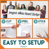 Davik Multi-Purpose Whiteboard Sticker, Customizable Peel and Stick Dry Erase Board for Wall Art