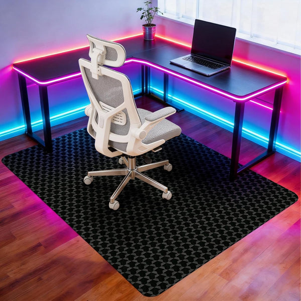 Vicwe Office Chair Mat for Hard Floor, 60"x46" Anti-Slip PVC Computer Chair