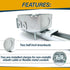1-1/2'' 2 2 1/2'' 16-24 Inch Ceiling Fan Mounting Bracket with Adjustable Bar Hanger, Deep, NMSC Clamps, Knockouts