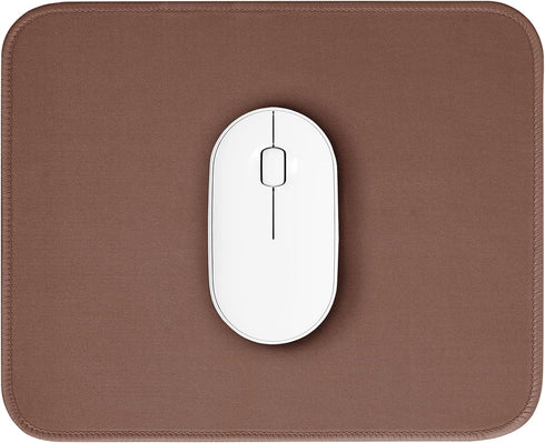 Cute Brown Mouse Pad - Splash-proof Textured 10.2 x 8.2 Inch, Stitched Edge Non-Slip Waterproof Rubber