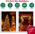 Super-Bright Extendable Orange Halloween Decoration, 100 Lights 19.6ft UL Certified Mini Bulb String Lights for Outdoor