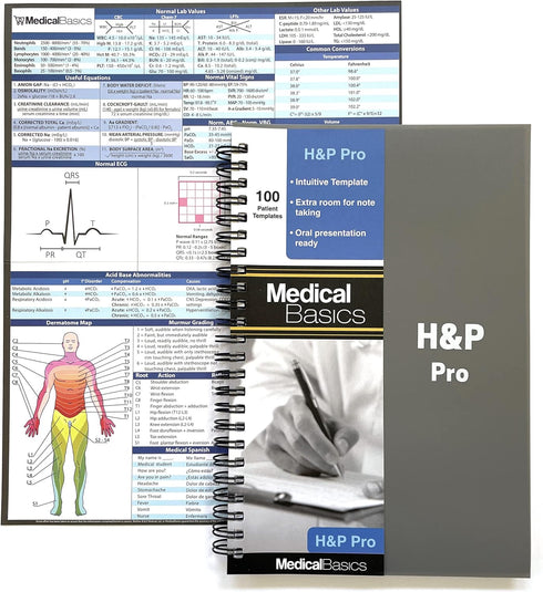 H&P Pro Notebook – Extra Space for Note-taking, Medical History and Physical Notebook for Medical Students