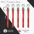 FOCSTOL 5pcs Masonry Concrete Drill Bit Set, 8mm Carbide Bits with Triangle Shank for Wood, Plastic, Foam