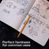 Cute 6-Pack Pencils - Unsharpened #2 HB with Erasers - Ideal for School, Sketching, Writing - Rainbow Colors