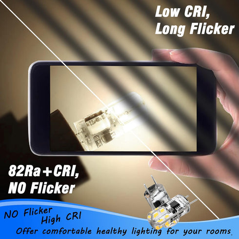 0-100% Dimmable G8 LED Bulbs 3W 4000K Natural White Replace G8 20 Watt 25 Watt Halogen, 6 Pack