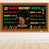 Faccito 62 Pcs Black History Month Bulletin Board Decorations Set with Cutouts Borders for Classroom Home Class School