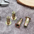 Moicstiy 25Pcs M8 Bulbed Steel Multi Grip Rivet Nuts Pre Shank Zinc-Plated Flat Head Threaded Insert Nut Construction