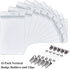 Waterproof Sealable Clear Plastic Vertical ID Badge Holder with Metal Clips for Work ID, Key Card, Driver’s License