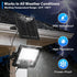 60W 7000LM 6500K 13FT Solar Flood Light Outdoor Waterproof, Motion Sensor LED Street Light, Dusk to Dawn Solar-Powered
