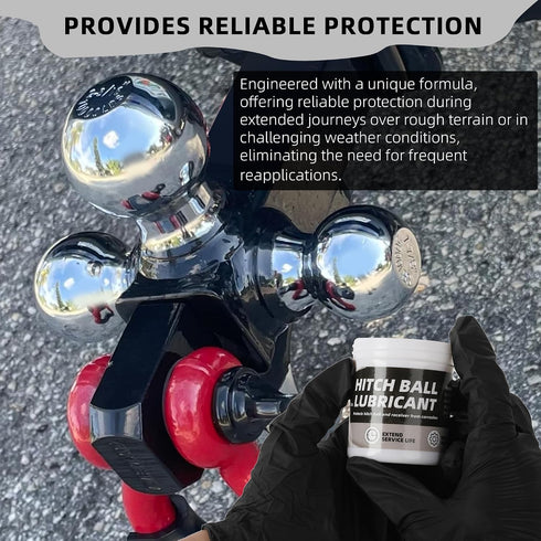 Calvana 4 oz 2 Trailer Hitch Ball Grease, Includes Trailer Ball Head Covers, Lubricant for Trailer Locks, Reduces