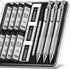Four Candies 0.5mm Mechanical Pencil Set with Case, 3PCS Metal Artist Pencil with 480PCS HB Lead Refills