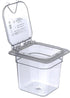 Carlisle FoodService Products Storplus Food Pan, Clear, 1/6 Size, 6 Inches Deep, Polycarbonate