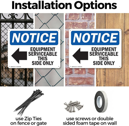 (2 Pack) OSHA Notice Sign, 14 Inch X 10 Inch Indoor/Outdoor Rust-Free Aluminum Metal Signs for Workplace