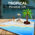 iGifts And Cards Oceanfront 3D Pop Up Greeting Card - Tree, Palms, Ocean, Beach, Vacation, Fun