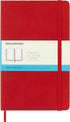 Moleskine Classic Notebook, Large, Dotted, Red Scarlet, Hard Cover, 5 x 8.25