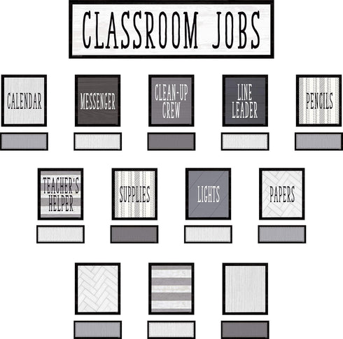 Teacher Created Resources Modern Farmhouse Classroom Jobs Mini Bulletin Board - 21" x 6" Header Piece
