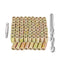 80 Pcs Wood Inserts 1/4 "- 20, Metal Headless Hex Socket Drive Nut Inserts Screws Assortment for Wood Working