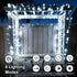 2 Pack 66ft 200 8 QITONG White Solar String Lights Outdoor Waterproof, Each LED Solar Christmas Lights, Modes Green