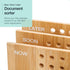 Bamboo Wood Desk Organizer: 3-Tier Non-Slip File Holder, Mail Organizer, Effortless Assembly, Perfect for Desk System