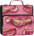 Fisyme 3 Cartoon Bacon Meat Cute Zipper Binder Ring with Zipper and Shoulder Strap Large Capacity Multi-Pocket Binder