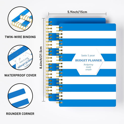 Planner/Account Anytimem,A5(8.6x5.9 inchs),100gsm Budget Planner - Monthly Finance Organizer with Expense Tracker