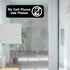 Excello Global Products No Cell Phone Use Sign, Informative Plastic Sign for Business Office, Pack of 3