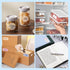 PUQU 45x20mm Direct Thermal Sticker Labels, Self-Adhesive Label Maker Tape, Compatible with AQ Series Printer