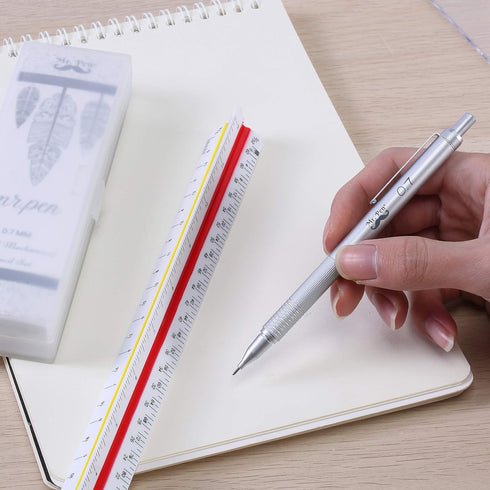 Mr. Pen - 0.7mm Mechanical Pencil with Case, Metal Drawing Pencils