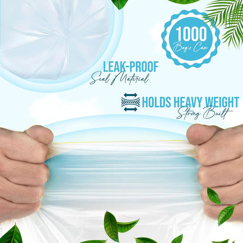 MAX MANUFACTURING 7-10 1000 Count (24" 24", 6 Commercial 20 50 Count Premium Gallon Trash Can Liners x Mic) Strong