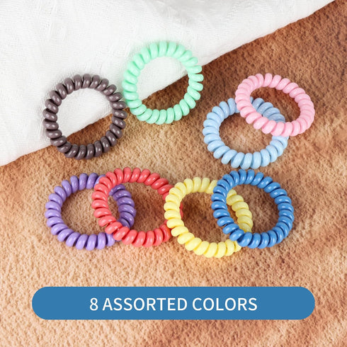 8 Pack Sensory Fidget Bracelets for Boys and Girls, Stretchy Coil Bracelet Fidget Toys for Kids with Autism ADHD SPD