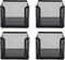 Suwimut 4 Pack Mesh Memo Holder, Black Metal Sticky Note Holder for Pen, Pencil, Paperclip, Office Home School Organizer