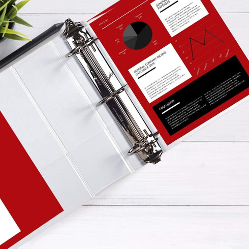 Performore 3 Ring Binder, Professional Angle D Ring Binder 4 Inch, Crystal Clear View White Binder (2 Pack)