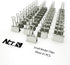 Nctinystore Silver Binder Clips, Small Metal Clamp 3/4-in (19-mm), 41-Count