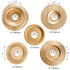 Hedume Set of 5 Wood Carving Disc for 4" or 4 1/2" Angle Grinder, Grinding Wheel Shaping Disc for Wood Cutting