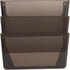 Lorell Vertical File System, Smoke, 3-Pack, 13-1/8 x 4-1/4 x 14-3/4 Inches