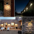 HFVLITE IP54 1-Pack Solar Wall Light Outdoor Dusk to Dawn, Aluminum Wall Sconce Waterproof, Cordless LED Decor Light