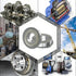 F684ZZ 10PCS Flange Ball Bearing, 4×9×4mm Double Metal Shielded for Industrial Machine and Power Tools