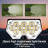 Waterproof20 2 (2 Pack,White All-New Solar Spot Lights Outdoor LEDs Solar Flag Light with Modes,Landscape Spotlights